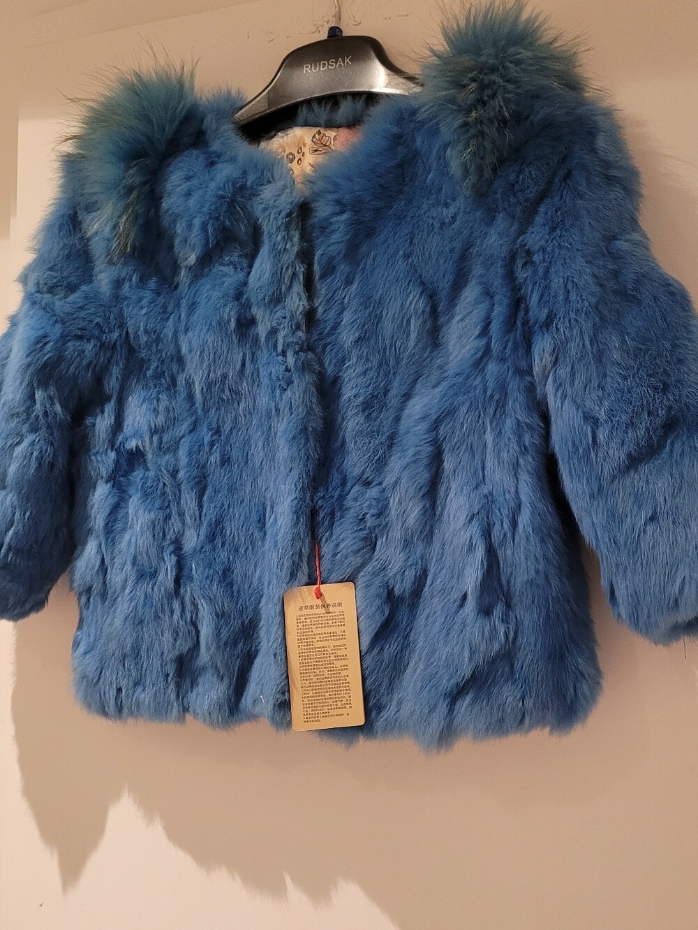 Genuine Rabbit Fur Short Cardigan